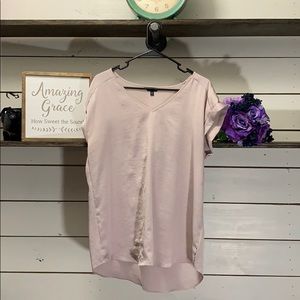 Express Satin V-Neck Blouse